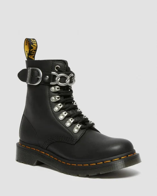 DR MARTENS 1460 PASCAL CHAIN - BLACK SENDAL