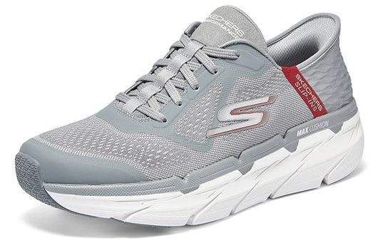 SKECHERS MAX CUSHIONING PREMIER ASCENDANT - GREY/RED