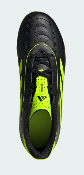 ADIDAS KIDS GOLETTO IX FIRM GROUND - LEMON/BLACK