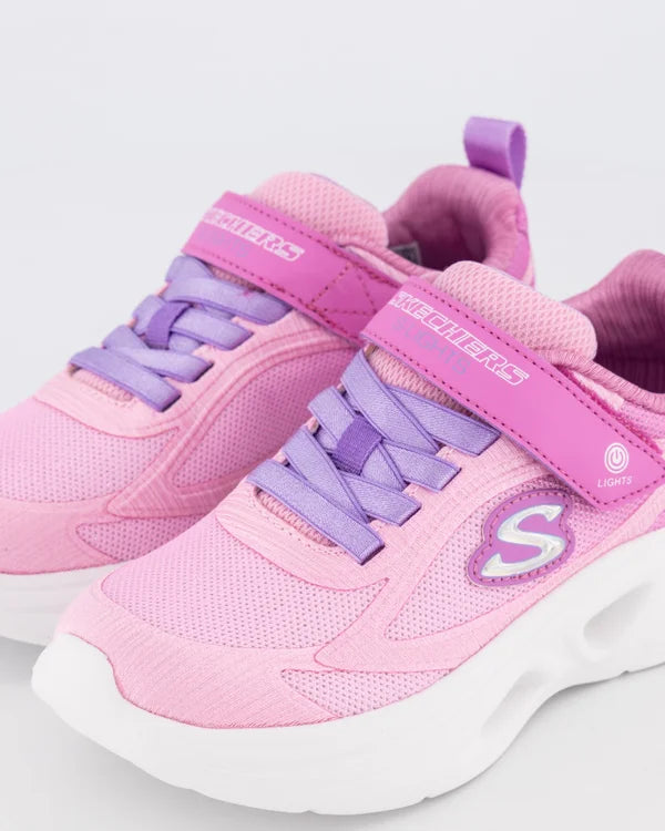 SKECHERS KIDS LIGHTS SOLA GLOW 2.0 - PINK/LAVENDER