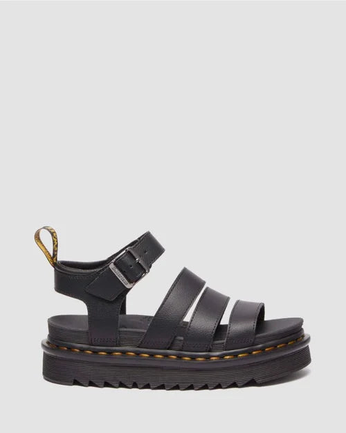 DR MARTENS BLAIRE LEATHER SANDAL - BLACK ATHENA