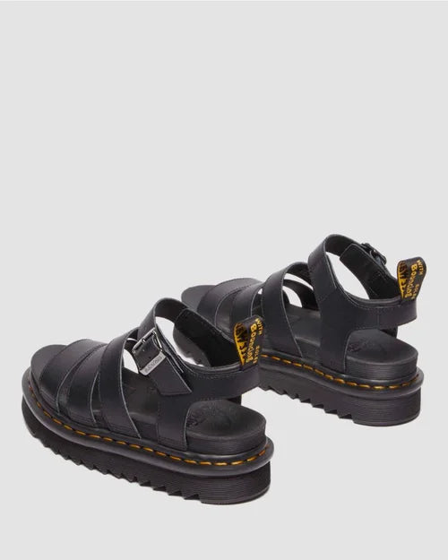 DR MARTENS BLAIRE LEATHER SANDAL - BLACK ATHENA