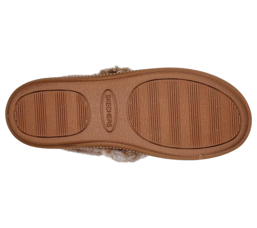 SKECHERS WOMENS COZY CAMPFIRE TEAM TOASTY - CHESTNUT