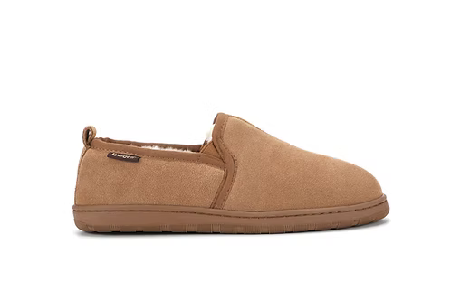 KIWI GEAR MENS KIRBY SHEEPSKIN SLIPPER - CHESTNUT