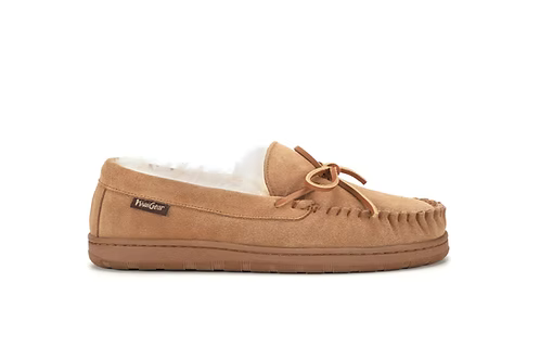 KIWI GEAR MENS TARANAKI SHEEPSKIN SLIPPER - CHESTNUT