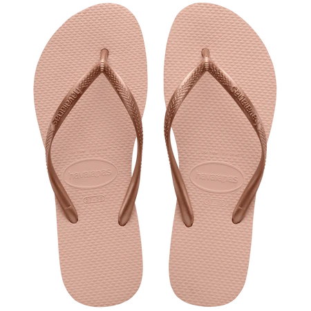 HAVAIANAS SLIM METALLIC - BALLET ROSE