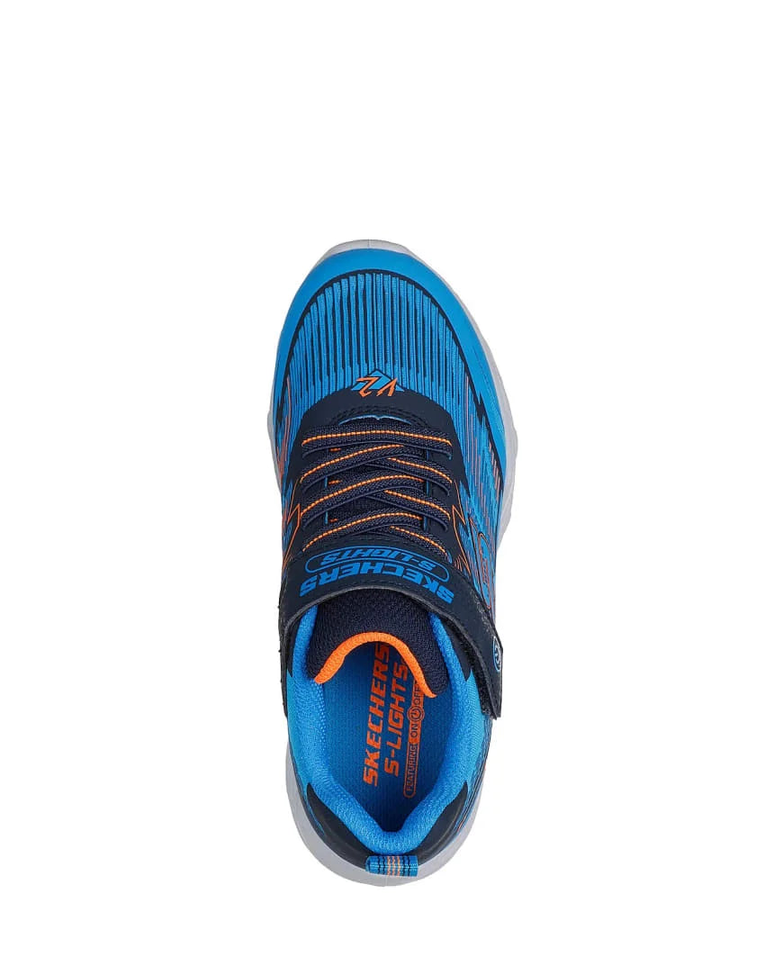 SKECHERS KIDS LIGHTS VORTEX 2.0 VELTROX - BLUE/NAVY