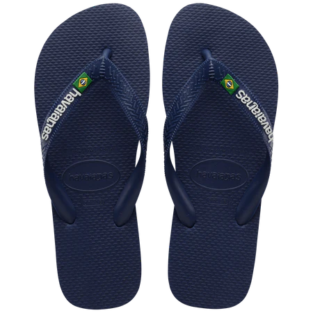 HAVAIANAS BRAZIL LOGO - NAVY