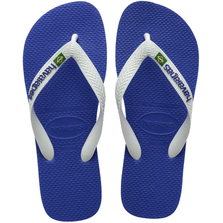 HAVAIANAS BRAZIL LOGO - BLUE/WHITE