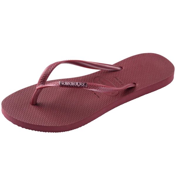 HAVAIANAS SLIM LOGO METALLIC - AMARANTO