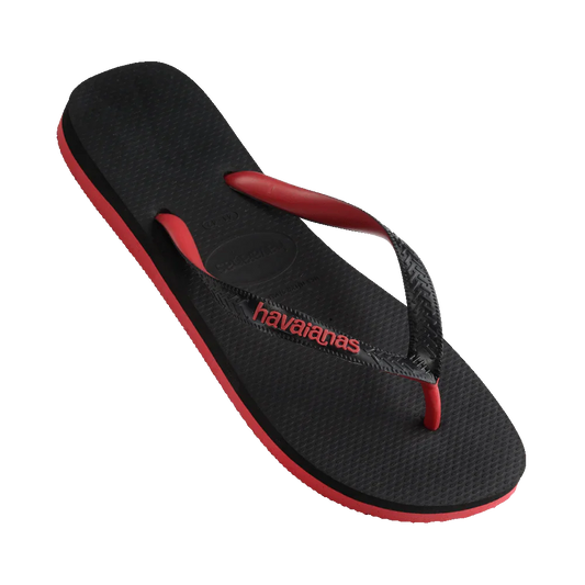 HAVAIANAS LOGO FILETE - Black/Red