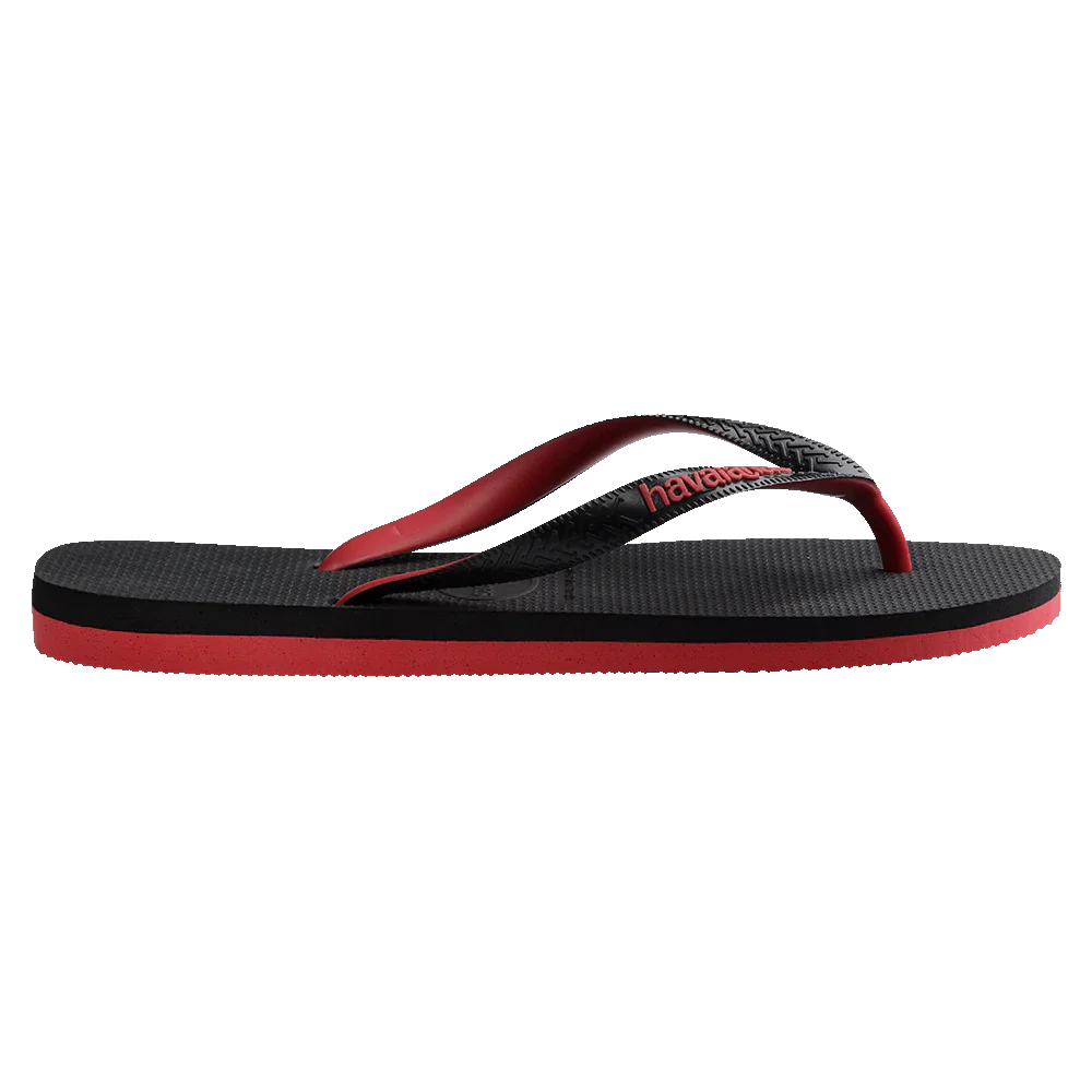 HAVAIANAS LOGO FILETE - Black/Red