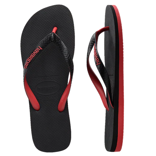 HAVAIANAS TOP MIX - BLACK/RED RUBY