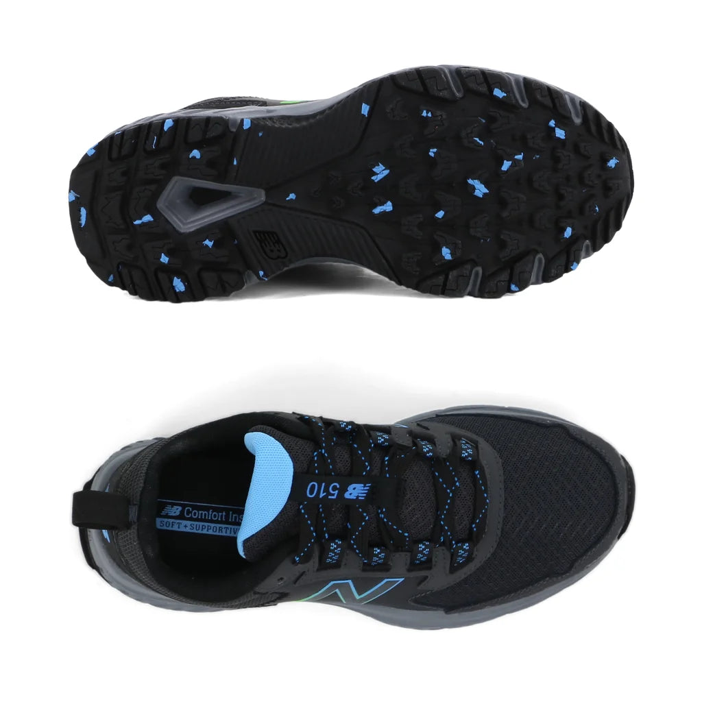 NEW BALANCE WOMENS 510 v5 BLACK BLUE Lotsa Shoes