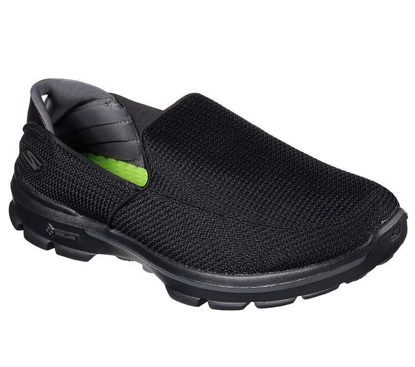 SKECHERS MENS GO WALK 3 - BLACK