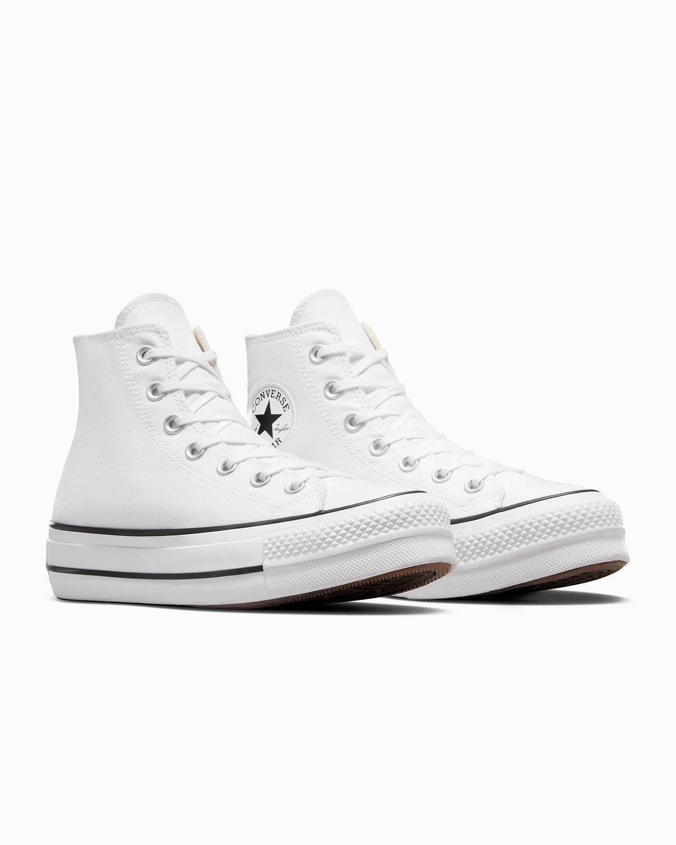 CONVERSE WOMENS CHUCK TAYLOR ALL STAR LIFT HI - WHITE/BLACK