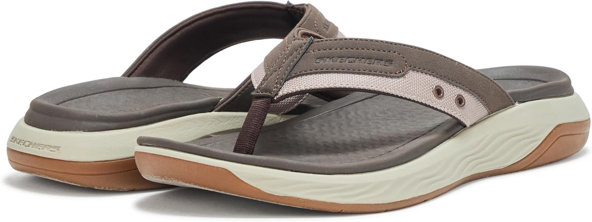 SKECHERS RELAXED FIT SILVA FALCO - BROWN