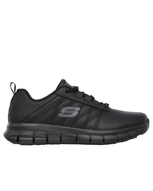 SKECHERS WOMENS SURE TRACK ERATH - BLACK