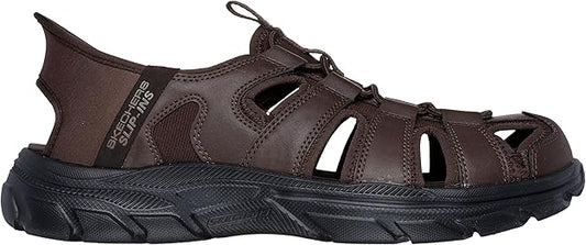 SKECHERS MENS SLIP-INS RELAXED FIT: REVOLTED SS VARTAN - CHOCOLATE