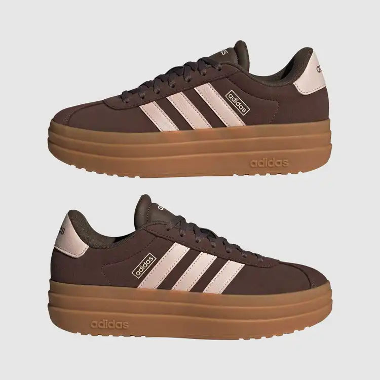ADIDAS WOMENS VL COURT BOLD - Earth Strata / Wonder Quartz / Gum
