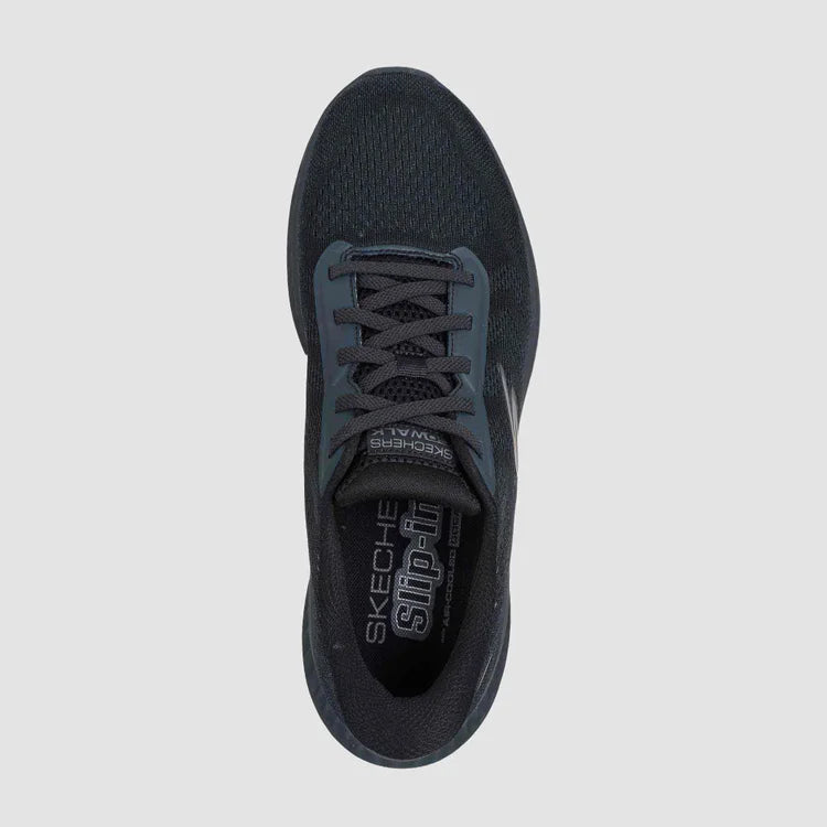 SKECHERS GO WALK NOW PAYTON *EXTRA WIDE* - BLACK