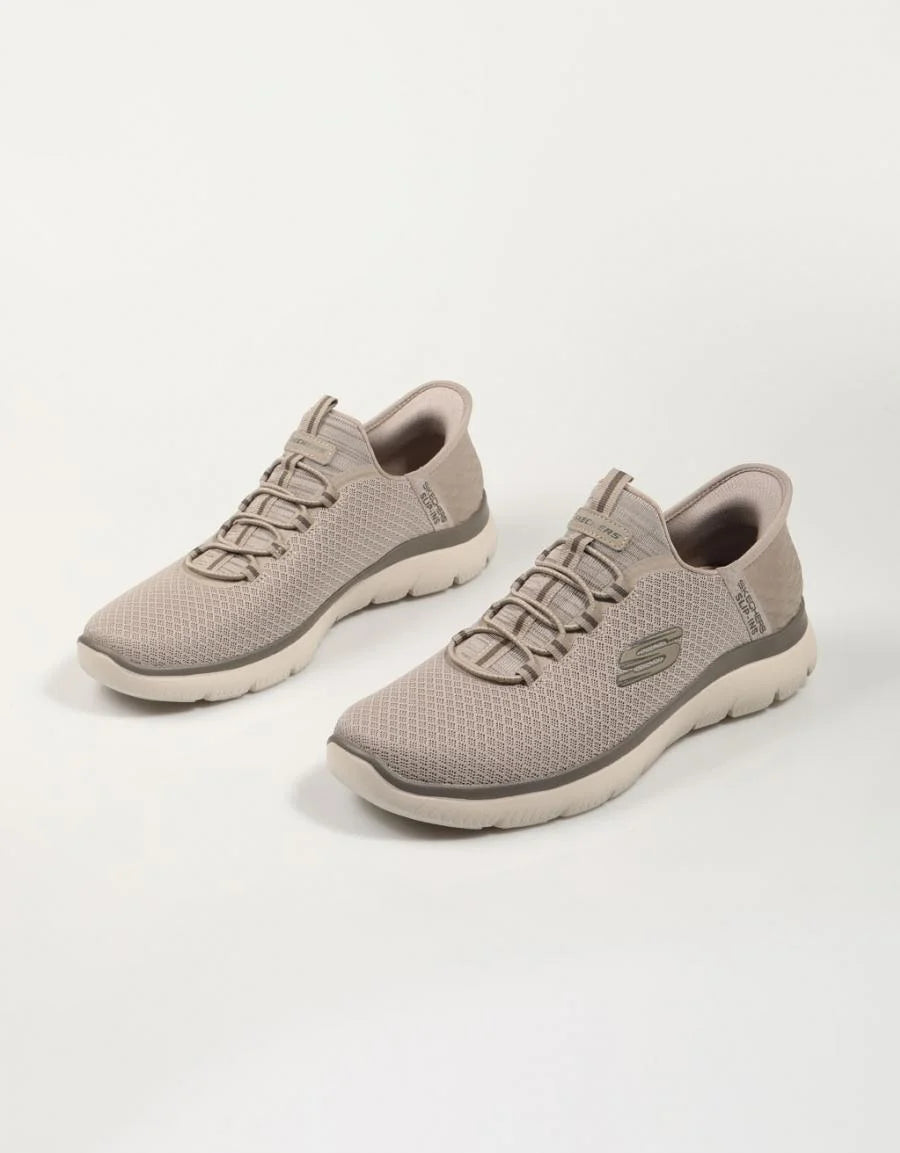 SKECHERS MENS SUMMITS HIGH RANGE SLIP INS - TAUPE