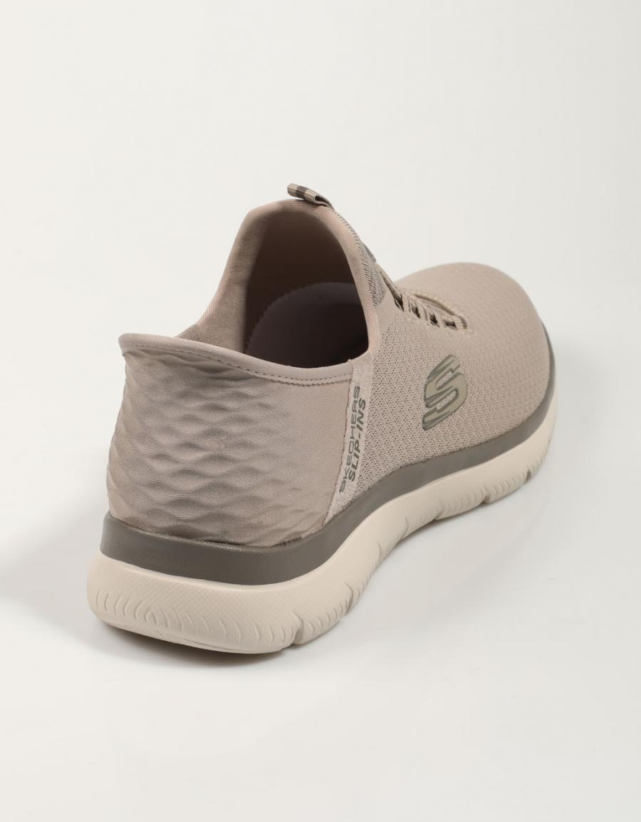 SKECHERS MENS SUMMITS HIGH RANGE SLIP INS - TAUPE