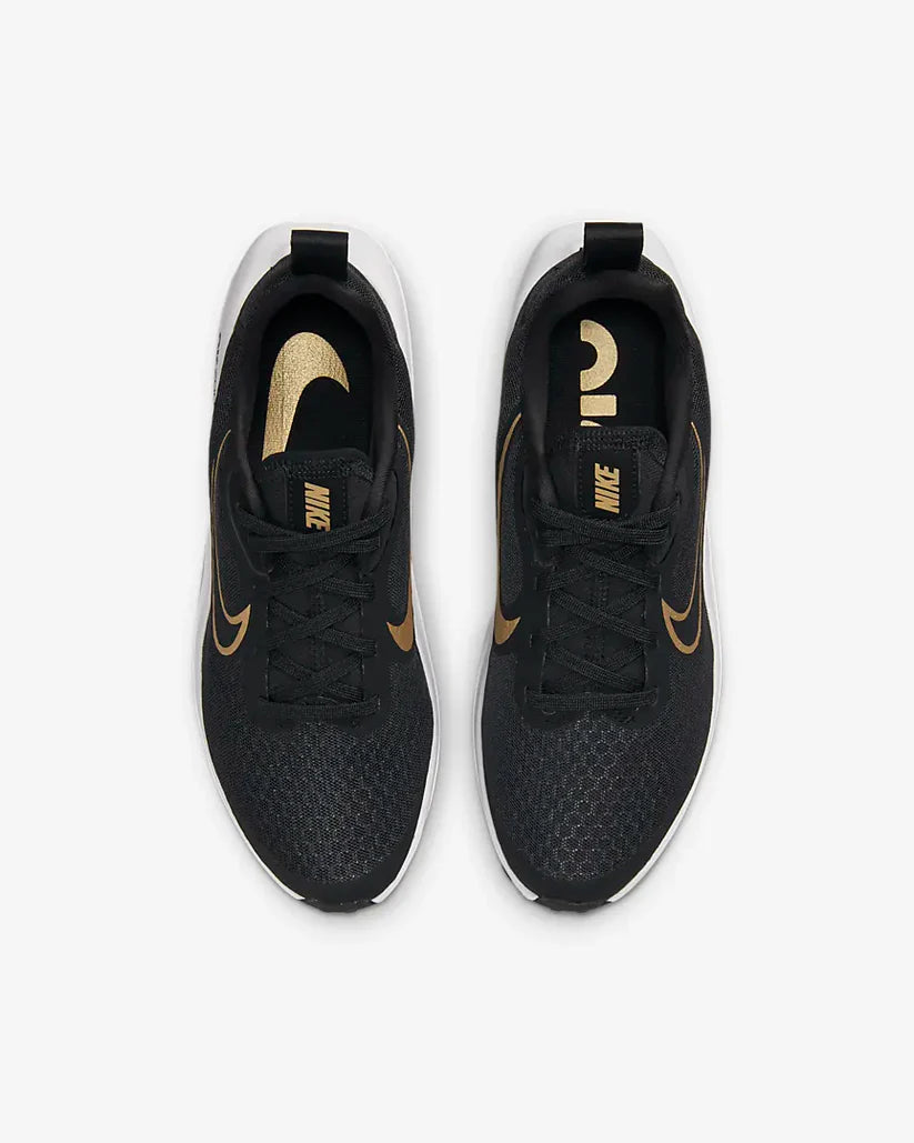 NIKE YOUTH AIR ZOOM ARCADIA 2 - Black/Wolf Grey/White/Metallic Gold