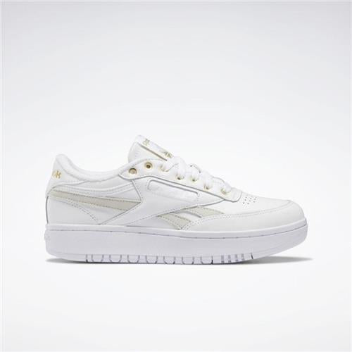 REEBOK Club C Double - Cloud White / Cloud White / Gold Metallic