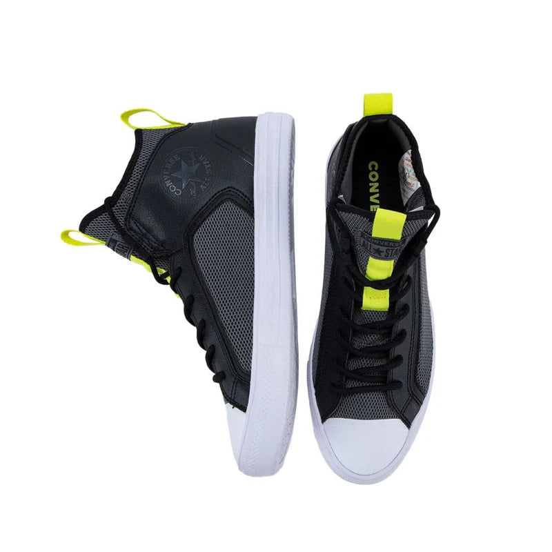 CONVERSE CHUCK TAYLOR ALL STAR ULTRA MID - BLACK/IRON GREY/LASER LEMON