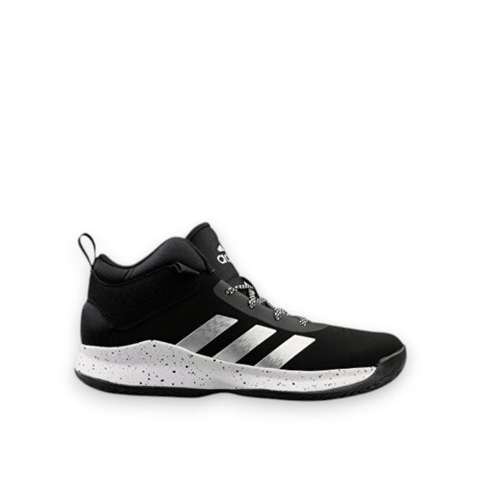 ADIDAS KIDS CROSS EM UP 5 *WIDE FIT* - BLACK/SILVER/WHITE