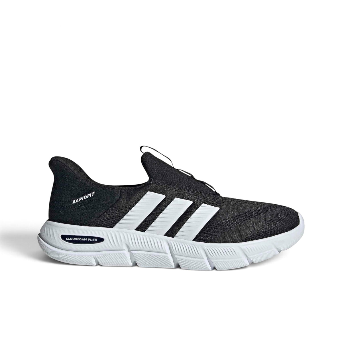 ADIDAS CLOUDFOAM FLEX - LOUNGE RAPIDFIT *WIDE* - BLACK/WHITE