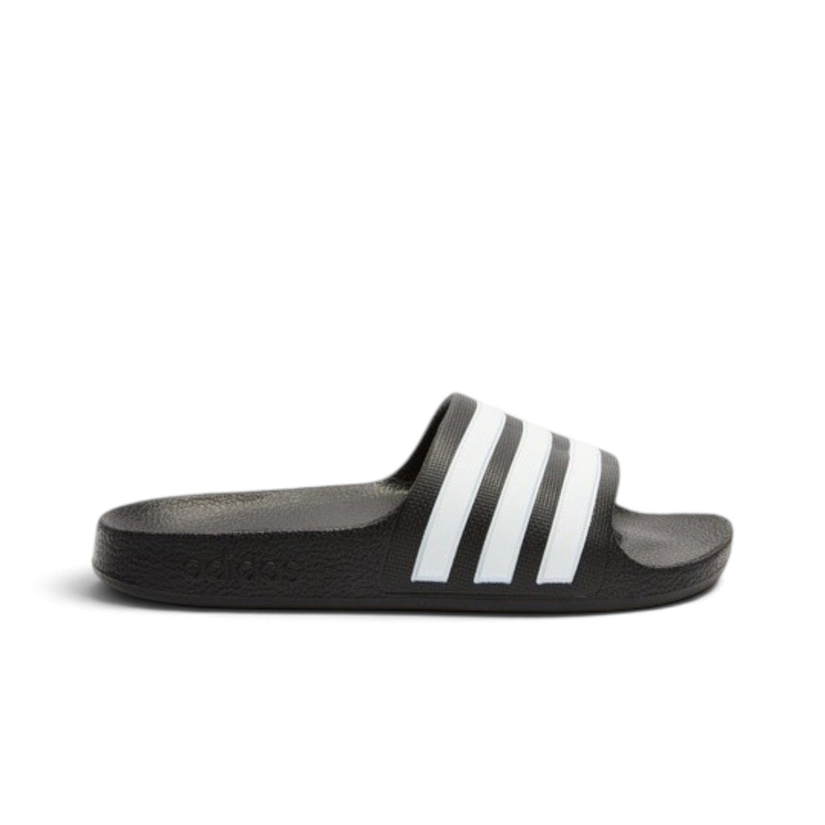 ADIDAS KIDS ADILETTE AQUA - BLACK/WHITE