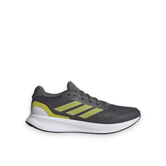 ADIDAS MENS RUNFALCON 5 - Grey Five / Preloved Lime / Cloud White