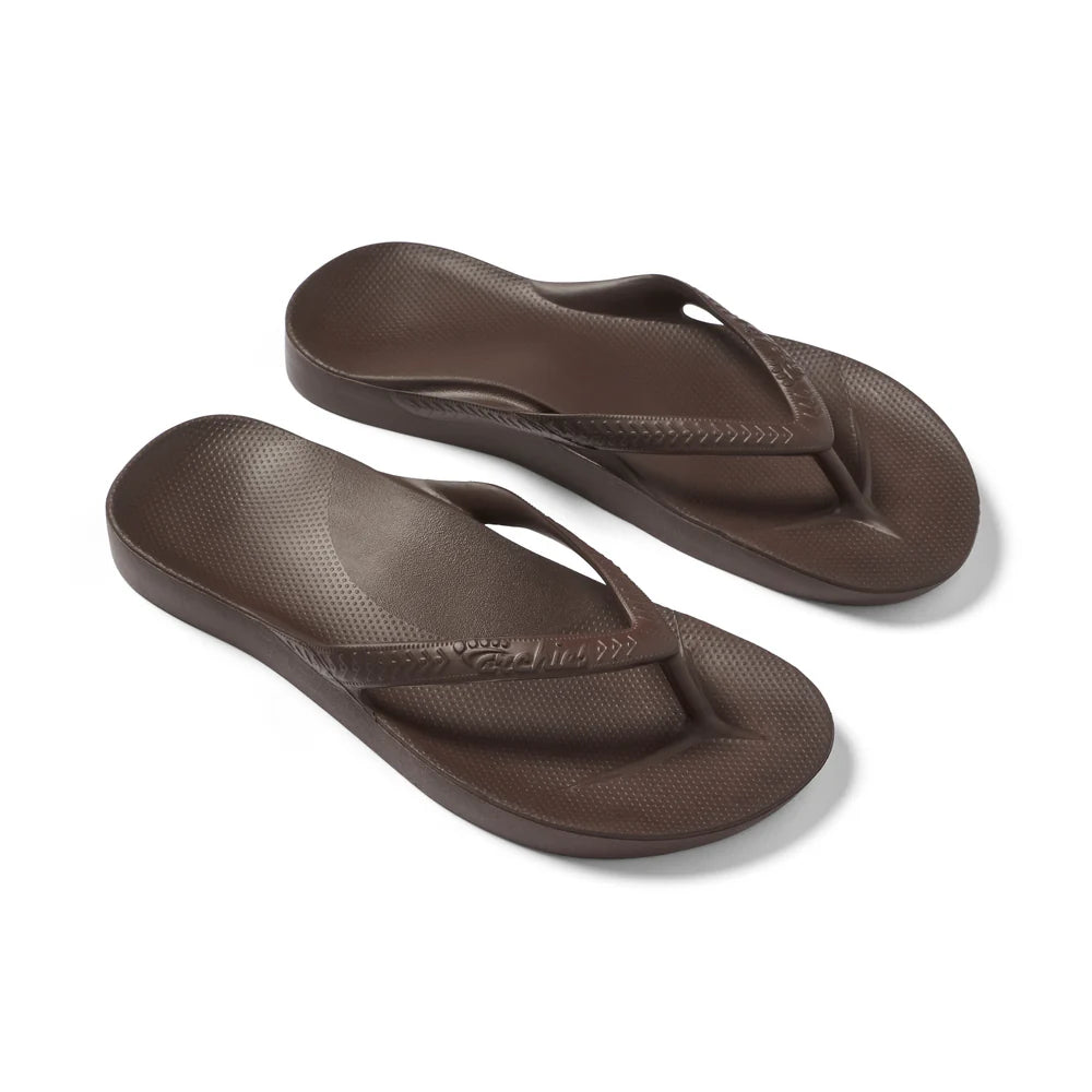 ARCHIES ARCH SUPPORT JANDALS - BROWN
