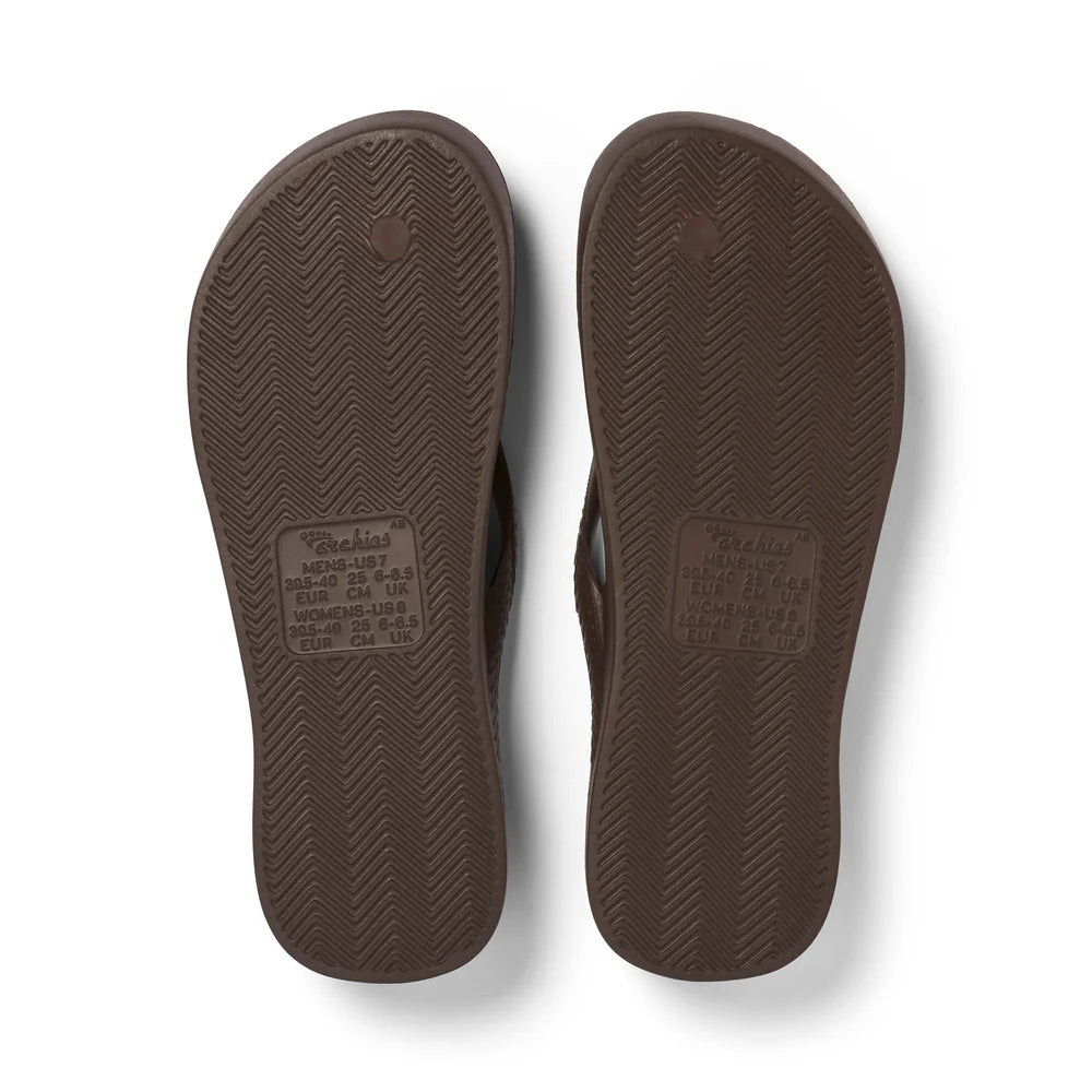 ARCHIES ARCH SUPPORT JANDALS - BROWN