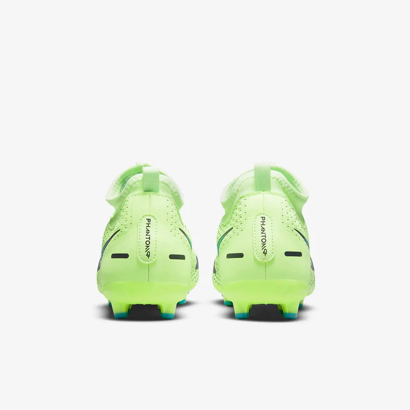 NIKE KIDS JR PHANTOM GT ACADEMY - LIME GLOW/AQUAMARINE