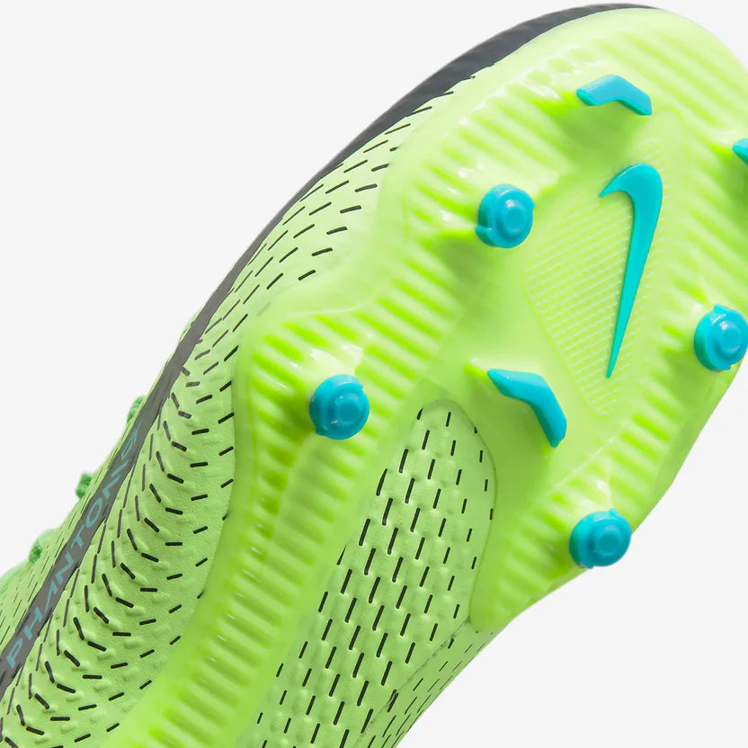 NIKE KIDS JR PHANTOM GT ACADEMY - LIME GLOW/AQUAMARINE