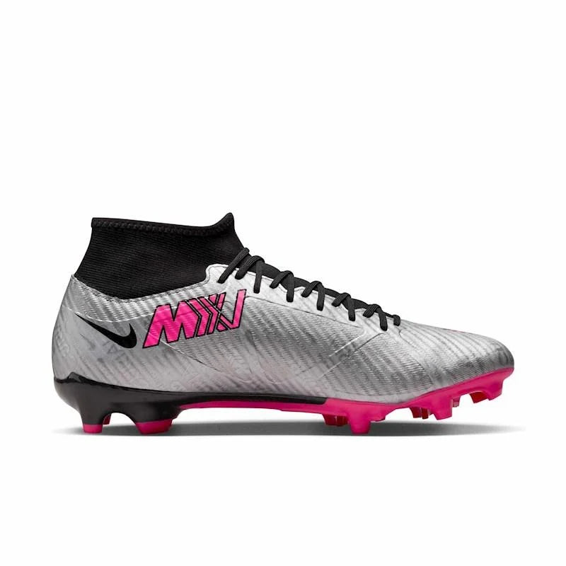 NIKE ZOOM SUPERFLY 9 ACADEMY XXV FG/MG - METALLIC SILVER/HYPER PINK