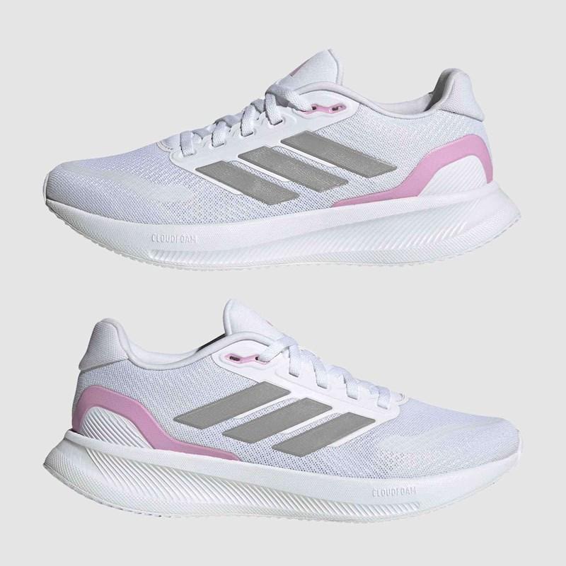 ADIDAS WOMENS RUNFALCON 5 - Cloud White / Grey Strata / Core Black