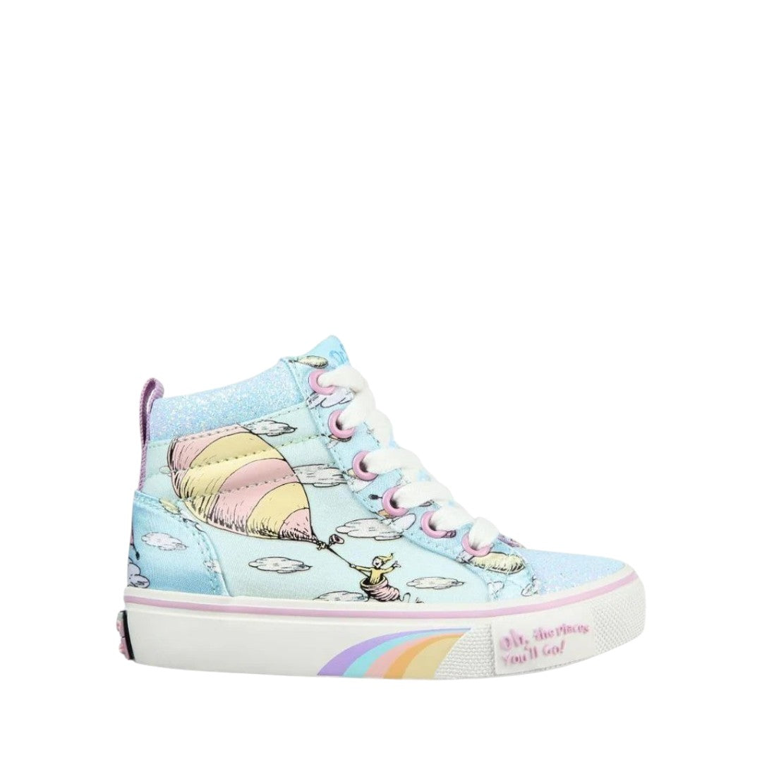SKECHERS INFANTS SKECHERS X DR. SEUSS: MARLEY JR: GREAT SIGHTS - LIGHT BLUE/MULTI