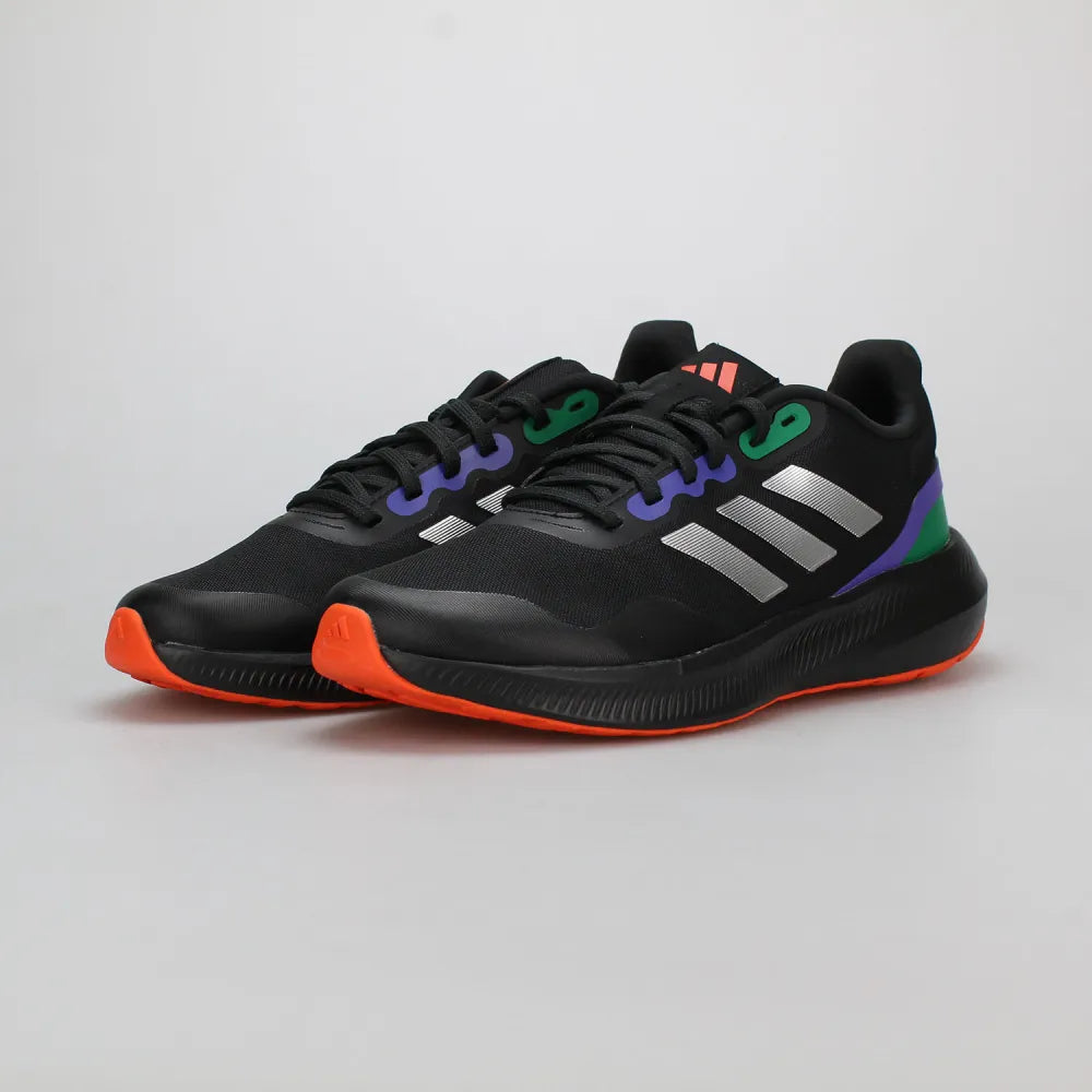 ADIDAS RUNFALCON 3.0 TR - Core Black / Silver Metallic / Purple Rush