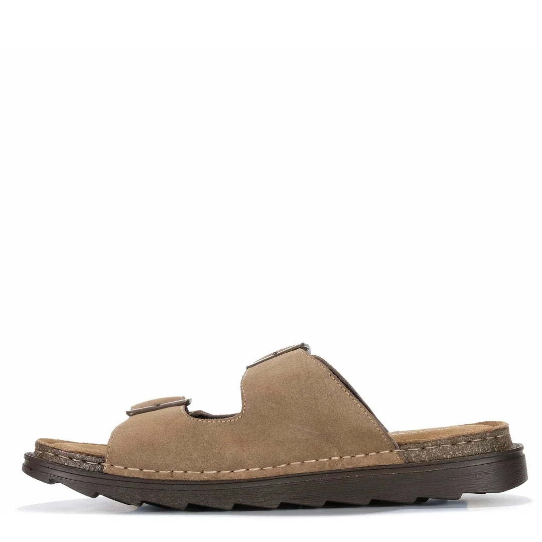 HUSH PUPPIES IRVIN - TAUPE SUEDE