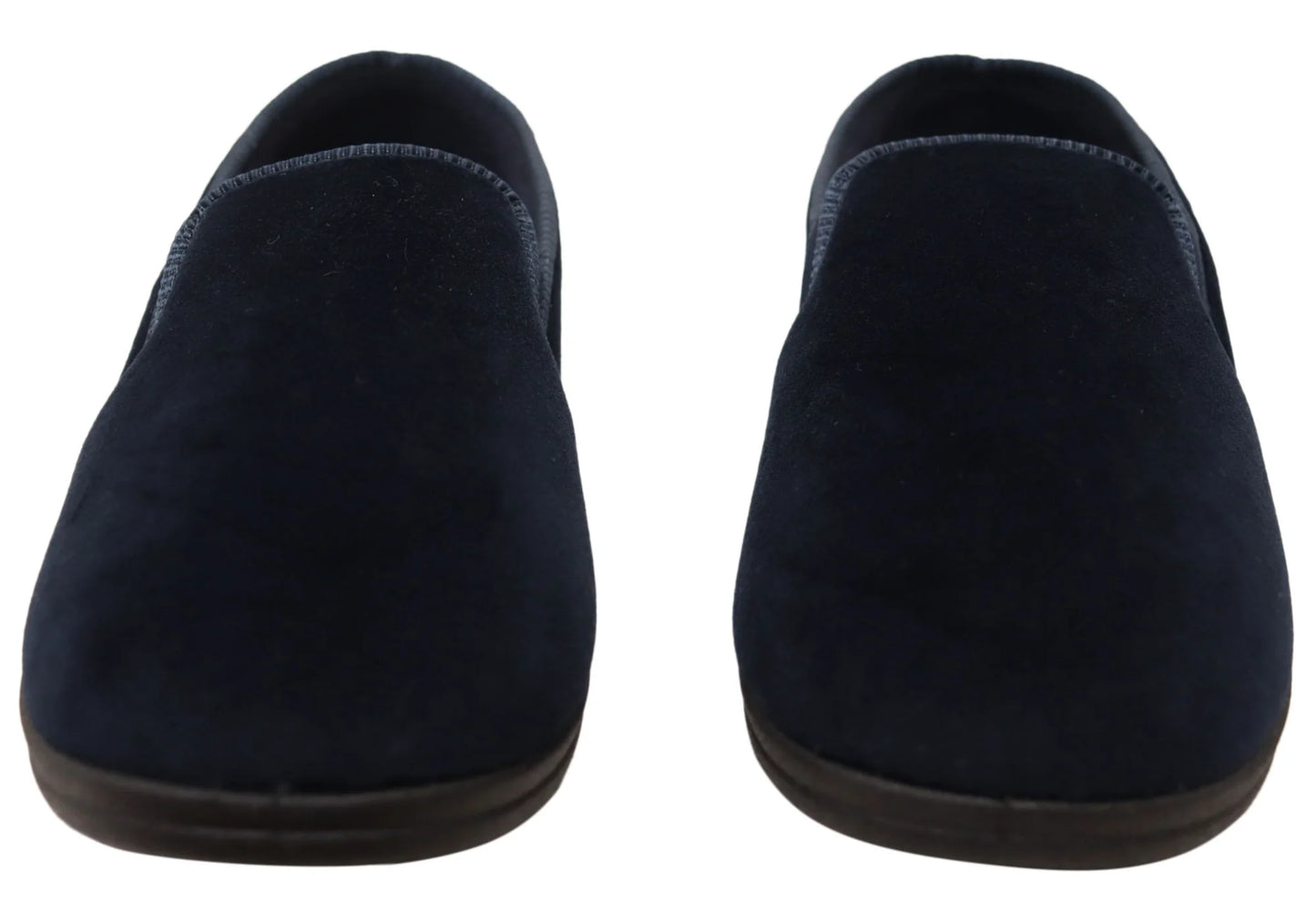 GROSBY MENS PERCY SLIPPERS - NAVY