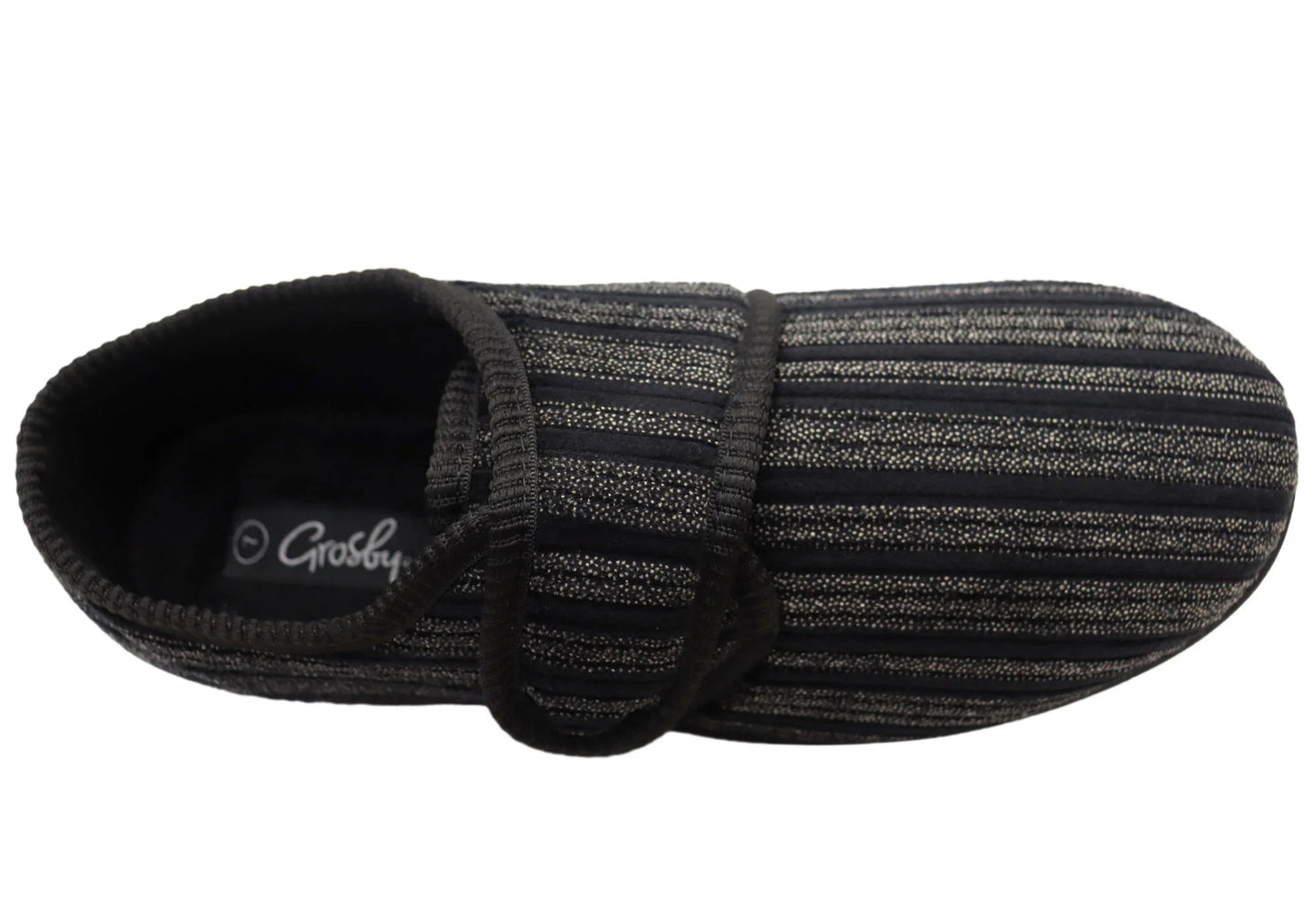 GROSBY MENS THURSTON SLIPPERS - BLACK