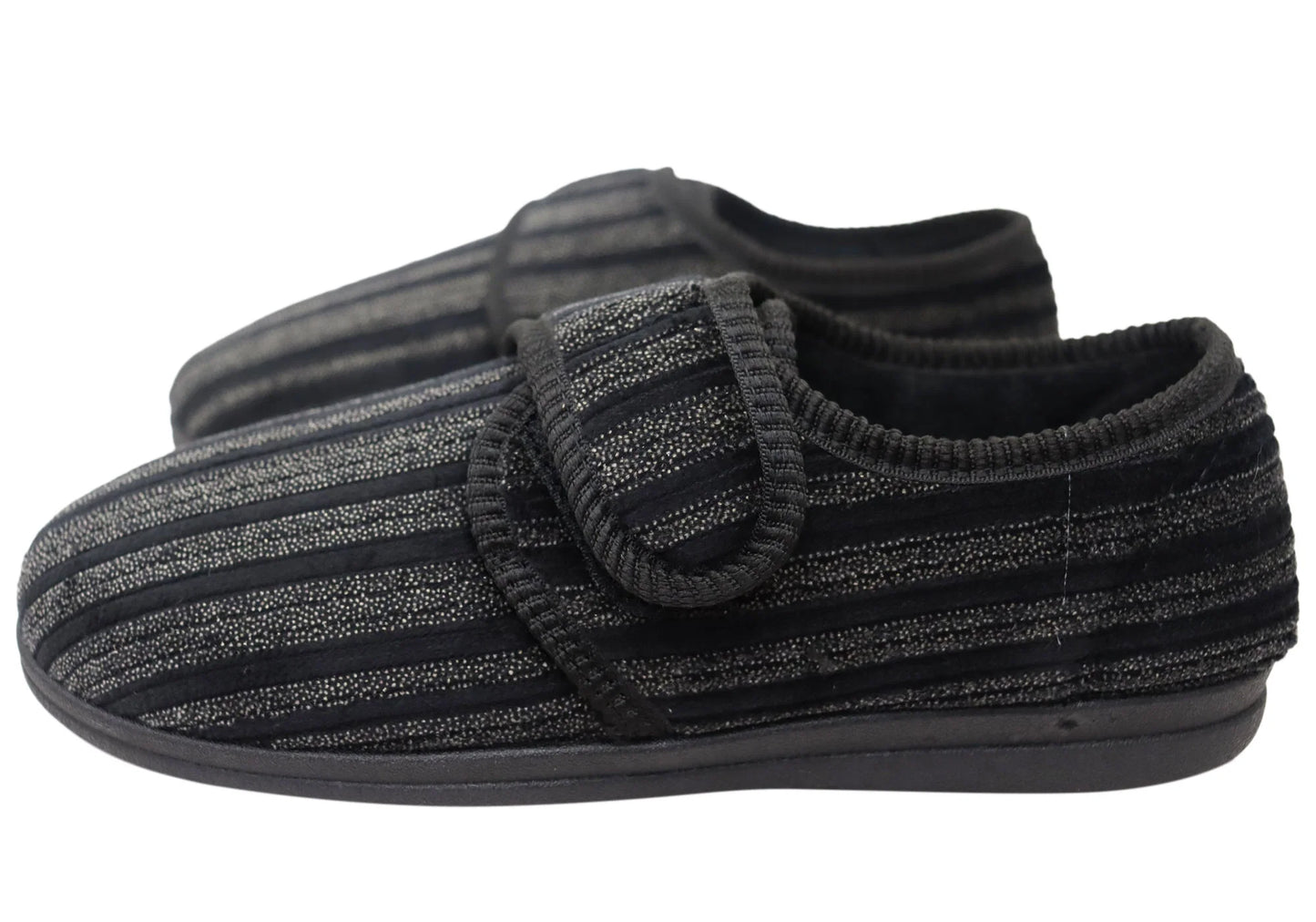 GROSBY MENS THURSTON SLIPPERS - BLACK