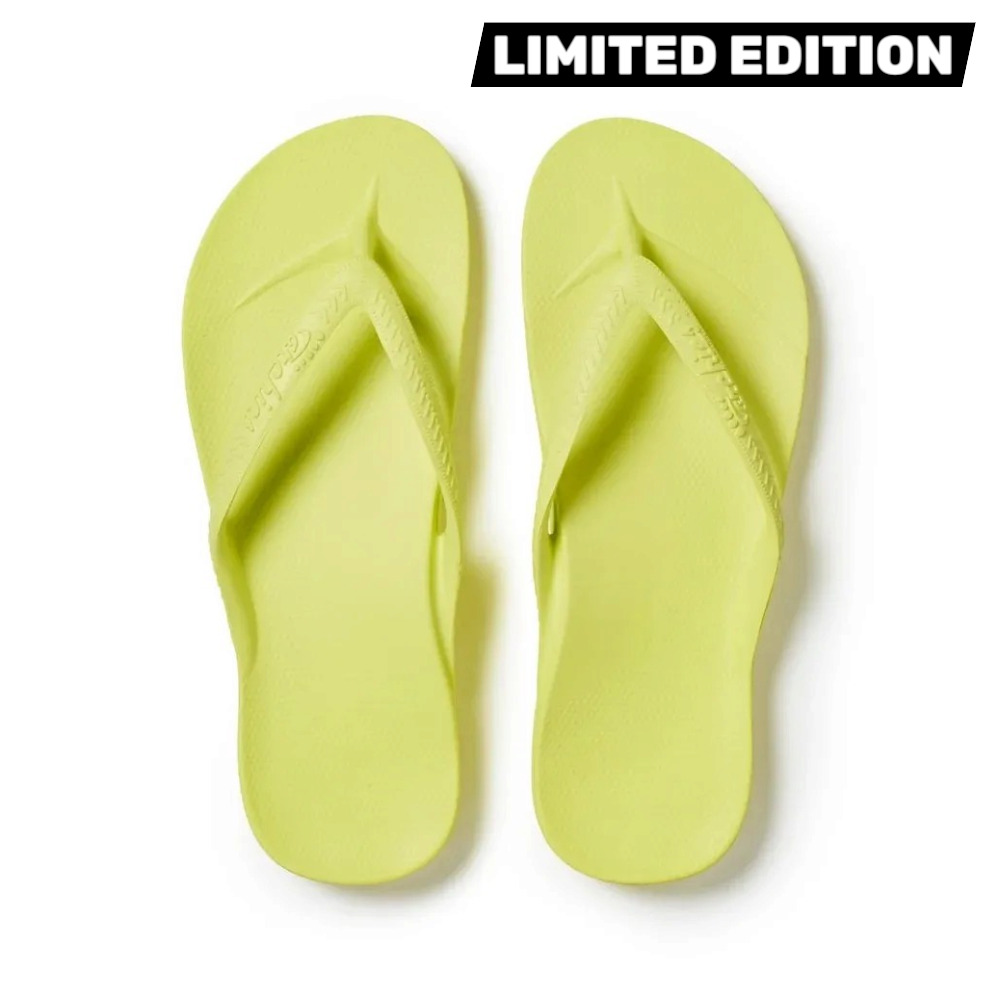 ARCHIES ARCH SUPPORT JANDALS - LIMELIGHT