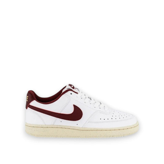NIKE WOMENS COURT VISION LOW NN - WHITE/TEAM RED MUSLIN