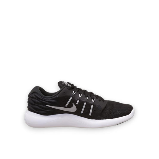 NIKE MENS LUNARSTELOS - BLACK/METALLIC SILVER