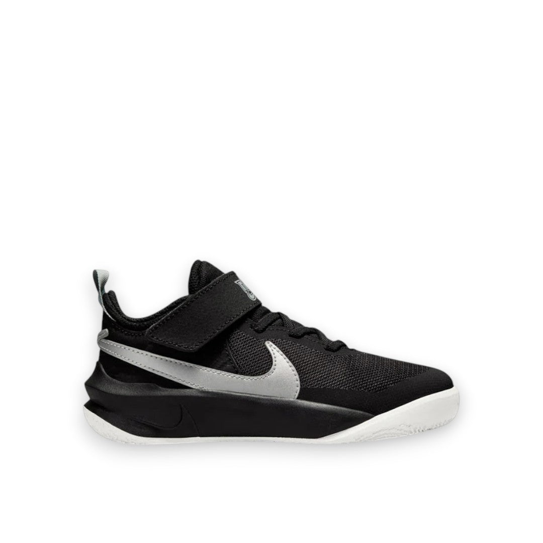 NIKE KIDS TEAM HUSTLE 10 - BLACK/METALLIC SILVER VOLT
